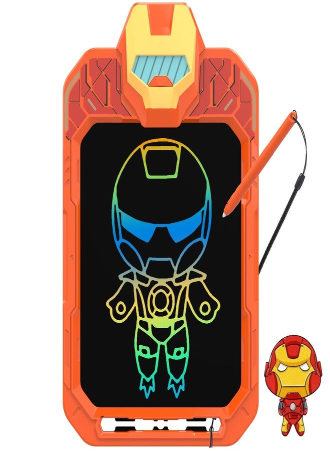 لوحة الكتابة الإلكترونية BUKEBU LCD مقاس 10 بوصات، لوحة رسم ملونة، لوحة رسم إلكترونية، لوحات رسم، هدايا سفر للأطفال من سن 3 إلى 8 سنوات (محارب آلي) - Image 1