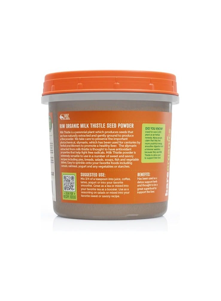 BareOrganics Milk Thistle Seed Powder, Superfood Powder, Organic Dietary Supplement, 8 Ounces - Image 3