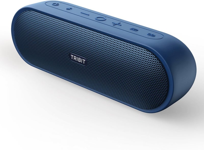 Tribit XSound Plus2 30W 5.3 Bluetooth Wireless Speakers,صوت ستيريو قوي أعلى مع وظيفة XBass المحسنة بالباس,وقت التشغيل 24 ساعة,IPX7 مقاوم للماء,مدمج في الميكروفون,150ft BT Range للمنزل / في الهواء الطلق,أزرق - Image 1