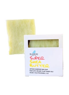 BLUEBYRD SOAP CO. Bluebyrd Soap Co Organic Shea Butter Bar Soap  Artisanal Natural Soap Bar for Super Soft Moisturized Skin  Raw Shea Butter Face  Body Wash Bar for Dull Dry Skin Shea Butter BAR 