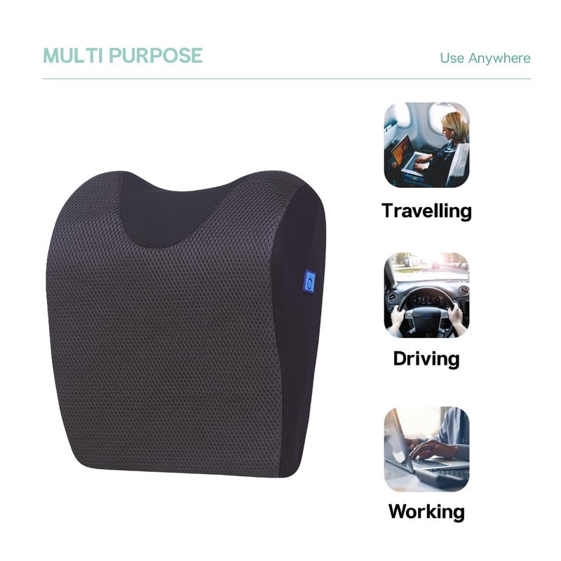 Back Good Car Neck Rest Pillow | 5-Year Warranty | Premium Ortho Designed Memory Foam Neck Support Cushion | Ergonomic Neck & Shoulder Support | Neck & Cervical Pain Relief, Car Seat (Grey) - Image 5