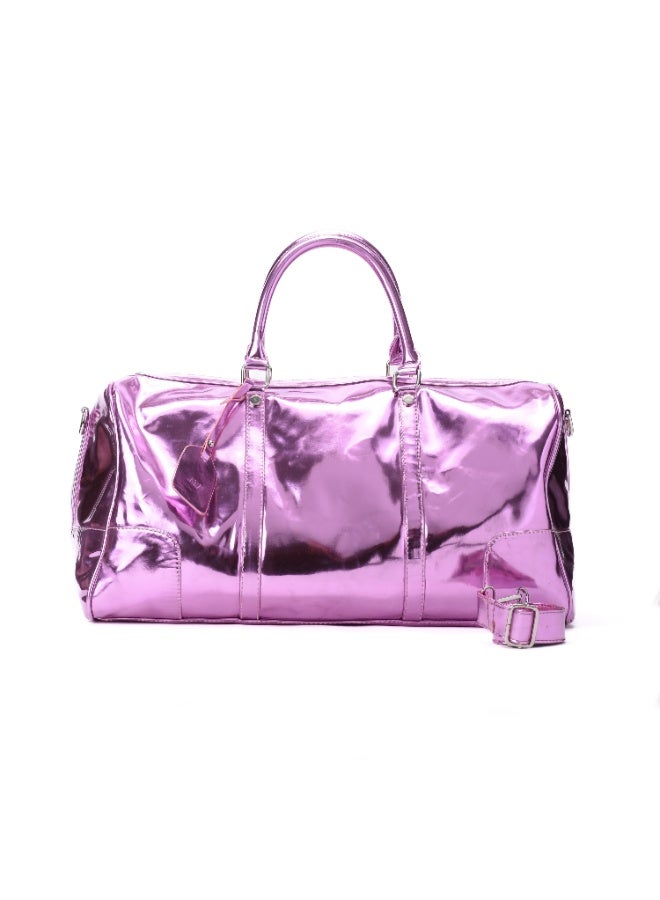 Pavo Duffle Bag Metallic Pink - Image 1