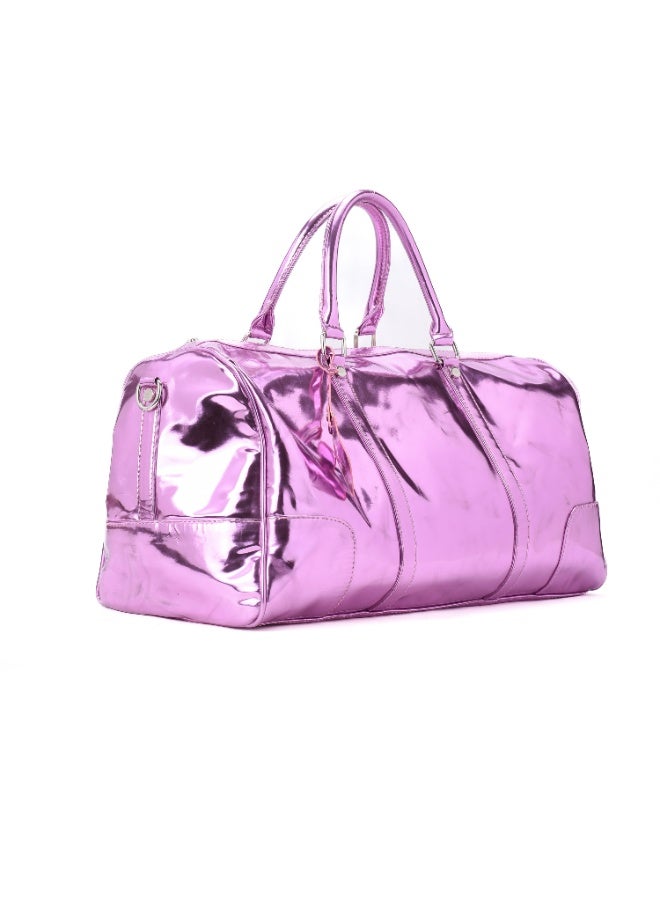 Pavo Duffle Bag Metallic Pink - Image 3