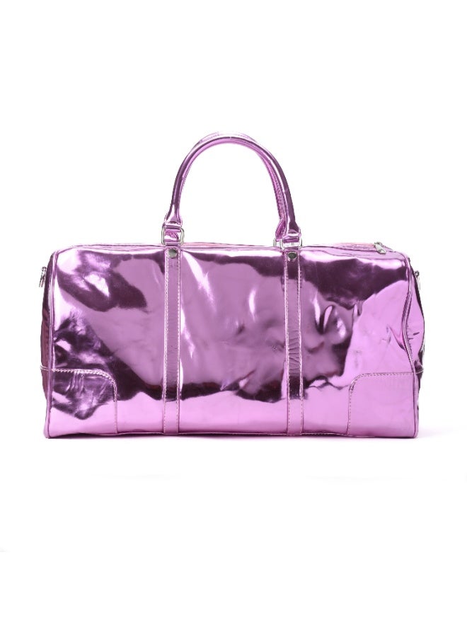 Pavo Duffle Bag Metallic Pink - Image 4
