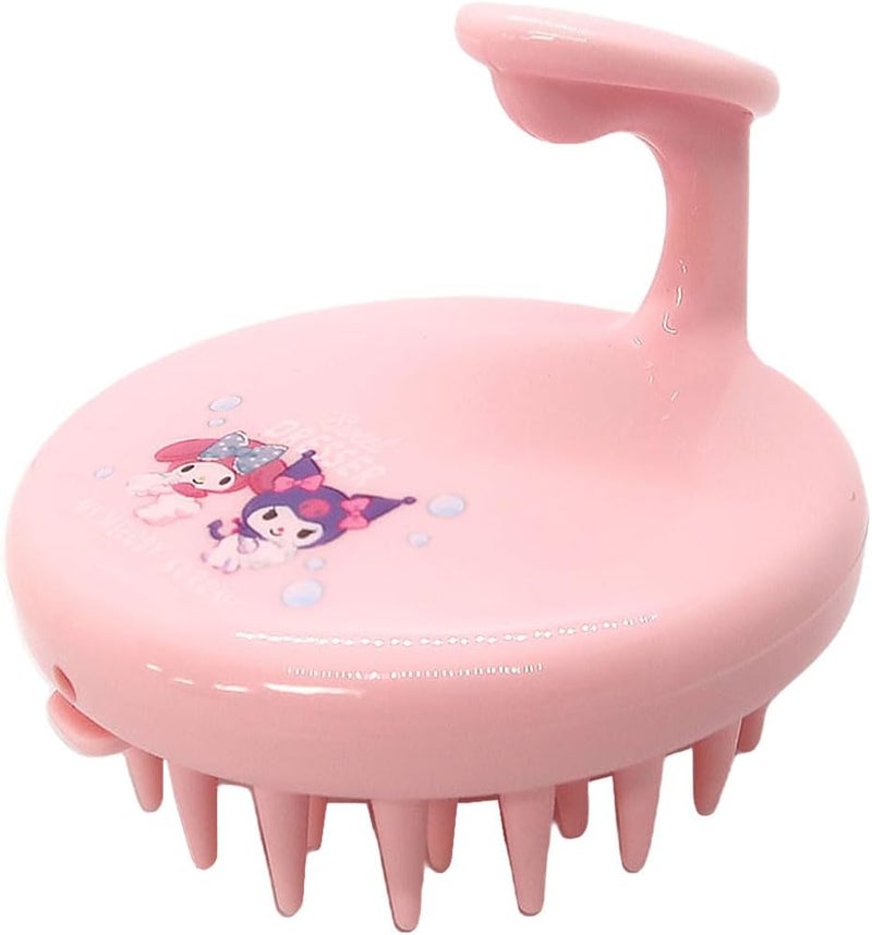 GASHINA STORY Hair Brush My Melody and Kuromi Soft Silicone Scalp Massager for Hair Growth Head Massager Hair Care and Styling Tool for Men Women and Kids Pink