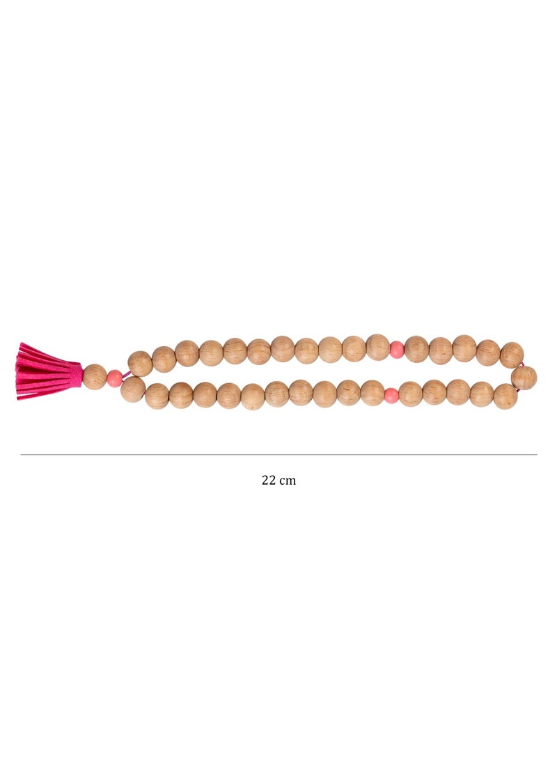 Hilalful HilalFul My First Misbaha Beads - Pink | Rosary Beads for Dhikr, Prayer For Kids | Islamic Gift Eid, Ramadan, Wedding, Anniversary, Birthday | 33 Beads  - Image 4