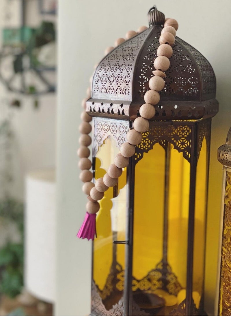 Hilalful HilalFul My First Misbaha Beads - Pink | Rosary Beads for Dhikr, Prayer For Kids | Islamic Gift Eid, Ramadan, Wedding, Anniversary, Birthday | 33 Beads  - Image 3