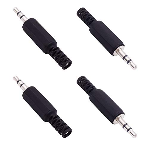 Fancasee 4 Pack 3.5mm Replacement Repair Plug Jack TRS 3 Pole Stereo Male Plug 1/8" 3.5mm Solder Type DIY Audio Cable Connector for Headphone Headset Earphone Cable Repair - Image 4