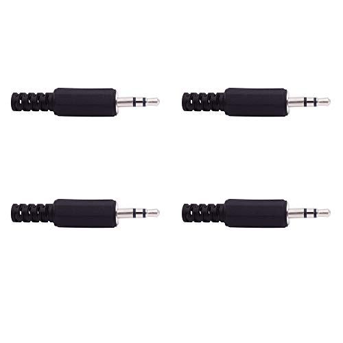 Fancasee 4 Pack 3.5mm Replacement Repair Plug Jack TRS 3 Pole Stereo Male Plug 1/8" 3.5mm Solder Type DIY Audio Cable Connector for Headphone Headset Earphone Cable Repair - Image 3