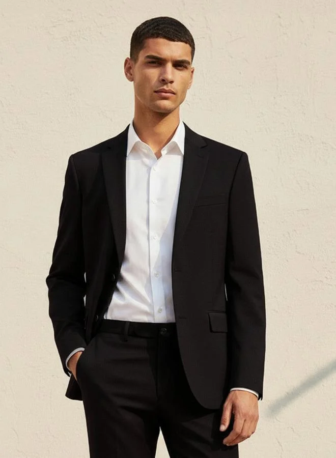 Splash FAV Men Regular Fit Notch Lapel Blazer