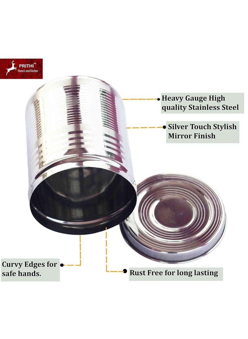 Prithi Home's and Kitchen Prithi Homes and Kitchen Stainless Steel Idli Dosa Batter Container with dosa CupFridge Storage ContainerMavu Dabba Capacity 6 litres  - Image 5