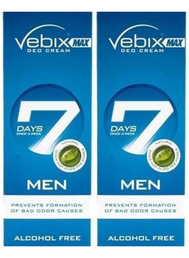 Vebix Two Pieces of Max Deo Cream Deodorant 25 ml - Image 1