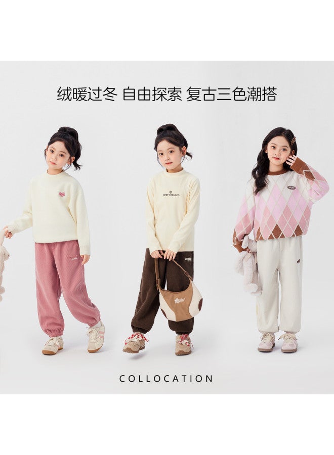 Zuoxi girls Pants | Kids Sportswear | Trendy Casual Trousers For Big Girls | Spring/autumn Children's Clothing - Image 4