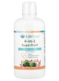 4-In-1 Superfruit Juice Blend Acai Mangosteen Noni & Goji 32 fl oz (946 ml)