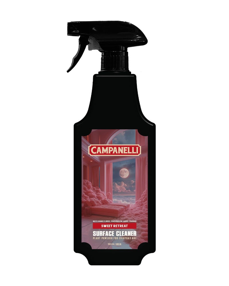 CAMPANELLI Plant-Powered Multi-Surface Cleaner - Luxury Fragrance-First Formula for Kitchen, Bathroom & Home - Non-Toxic, Food-Contact Safe, Eco-Friendly, 20 oz - Sweet Retreat Scent - Image 1