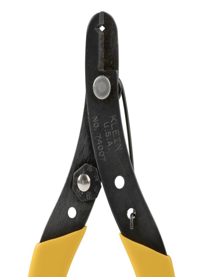 Klein Tools 74007 Adjustable Wire Stripper for Solid and Stranded Wire, Yellow - Image 4