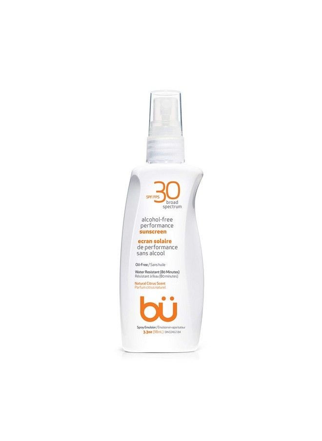 Bu - Spf 30 Ultrafine Wowmist Sunscreen Spray Clear Non Greasy Non Toxic Non Comedogenic. Sweat & Waterresistant. Travel Sport Sensitive Skin (Natural Citrus 3.3 Oz) - Image 1