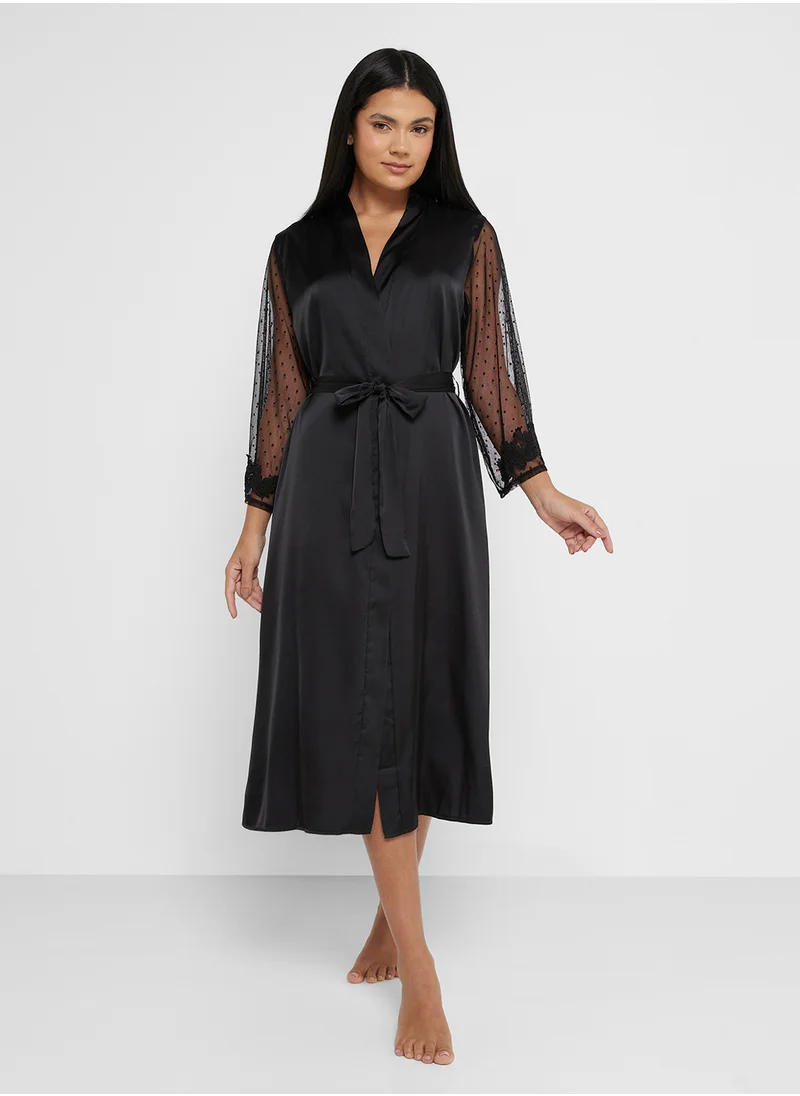 ايلا Sheer Sleeve Robe