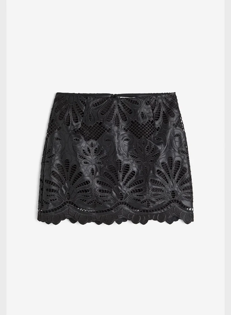H&M Lace Mini Skirt
