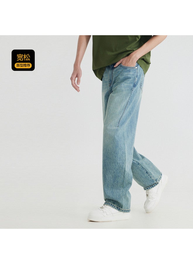 Cabbeen Men's Jeans Special Split Design Trend Spring And Autumn Long Pants Men's Trousers - Image 4