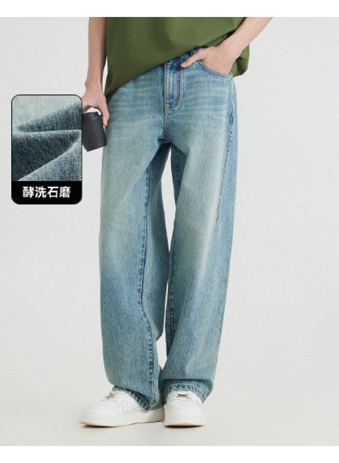 Cabbeen Men's Jeans Special Split Design Trend Spring And Autumn Long Pants Men's Trousers - Image 1