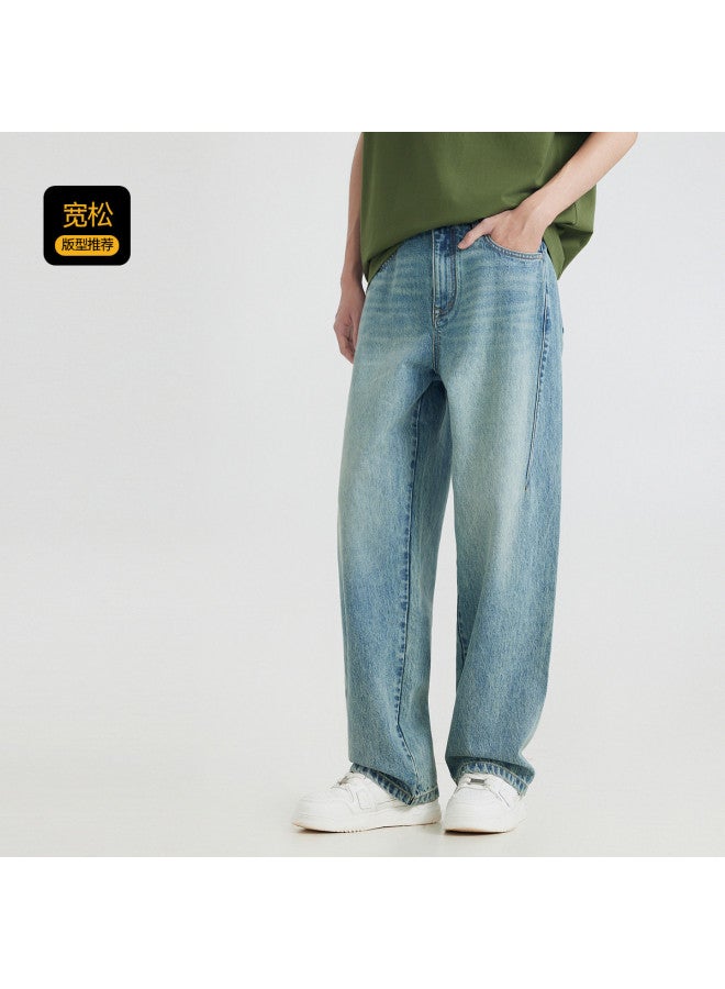 Cabbeen Men's Jeans Special Split Design Trend Spring And Autumn Long Pants Men's Trousers - Image 3