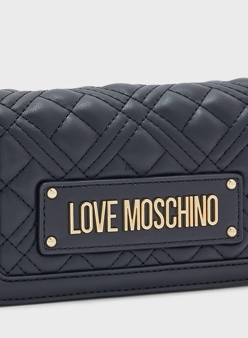 لوف موسكينو BLACK QUILTED PU BLACK QUILTED PU