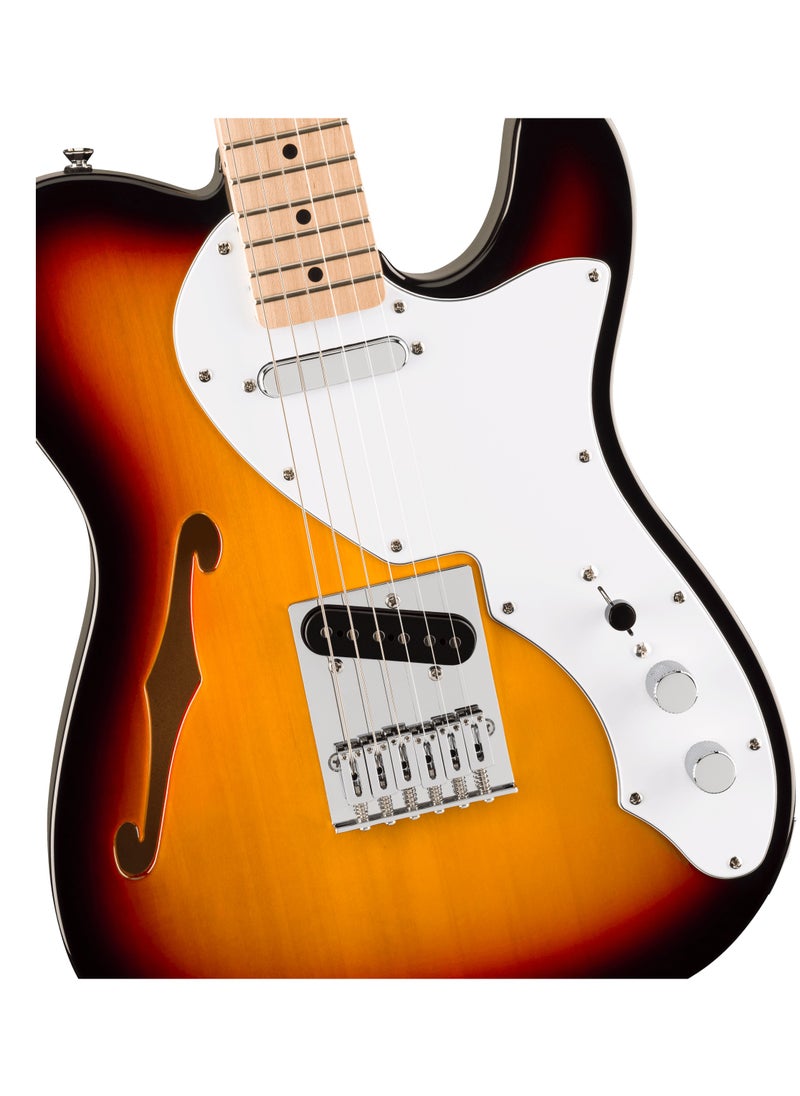 FENDER Fender 0378272500 Squier Affinity Series Telecaster Thinline Electric Guitar - 3-color Sunburst with Maple Fingerboard  - Image 4