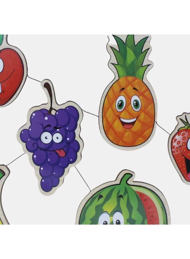 iLearn Generic Fruits Wooden Puzzle - Image 2