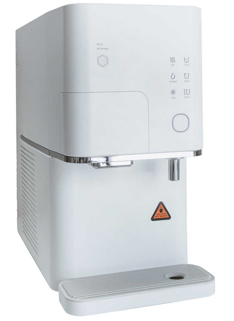 RUHENS New 2 in 1 Water Purifier And Ice Maker | 480 Ice Cubes Per Day | 5-step filtration system | Hot & Cold Water Dispenser Ice Maker Combo For Home & Office | UV Care | Child Lock For Safety…  - Image 1