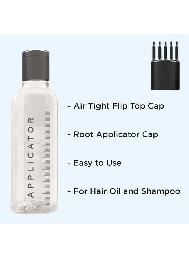 VREENY Hair Root Applicator Bottle With Comb Cap For Applying Hair Oil Shampoo And Medicine (R_A_B_Pack Of 02) - Image 4