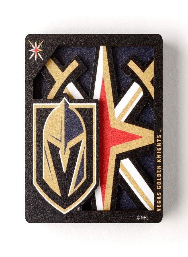 YouTheFan NHL Vegas Golden Knights 3D Logo Series Magnet, 2.25" X 2.25" - Image 4