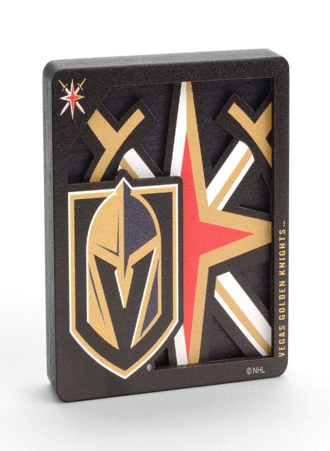 YouTheFan NHL Vegas Golden Knights 3D Logo Series Magnet, 2.25" X 2.25" - Image 2