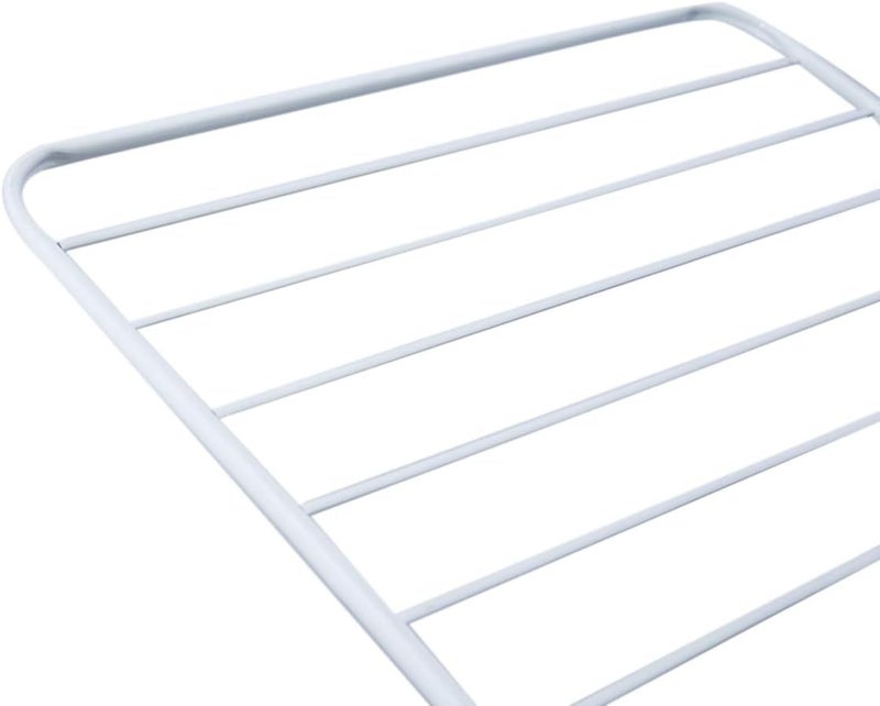 Imperial Metal Clothes Drying Rack, White/blue - 180 X 55 X 100cm - Image 3