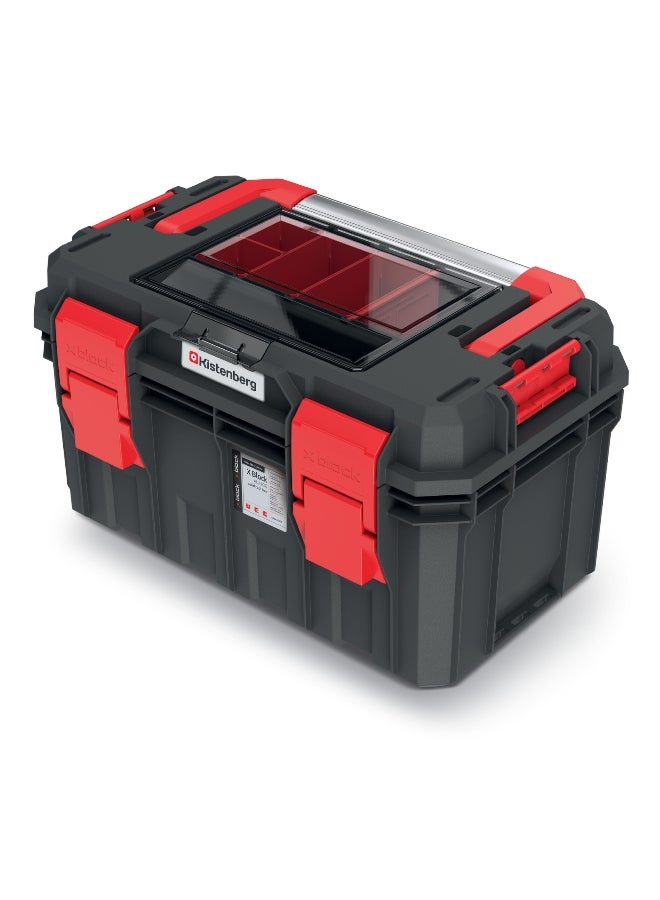 Kistenberg S Block Alu Log 45 Multi Compartment Heavy Duty Tool Box Black and Red 26.4 x 28 x 45 cm - Image 3