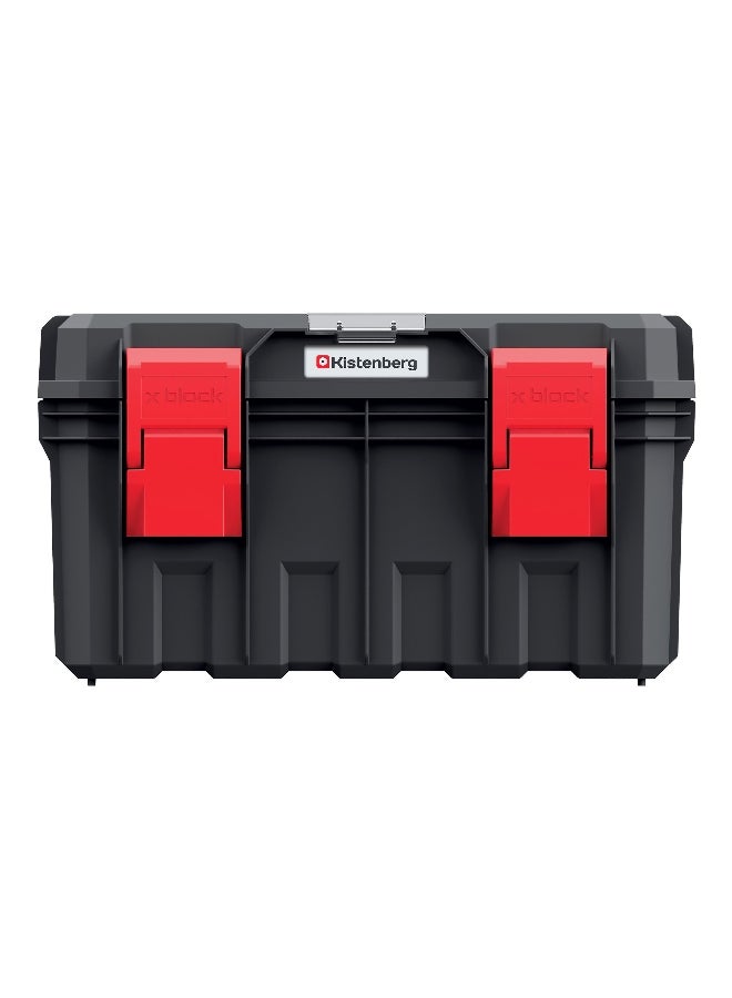 Kistenberg S Block Alu Log 45 Multi Compartment Heavy Duty Tool Box Black and Red 26.4 x 28 x 45 cm - Image 1