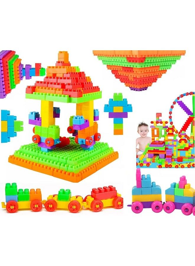 FunBlast Building Blocks Toy Diy Plastic Building Blocks For Kids Kids Puzzle Games For Kidsdiy Toys For Children Educational & Learning Toy For Kids Girls & Boys(250+ Blocks With Wheels) - Image 4