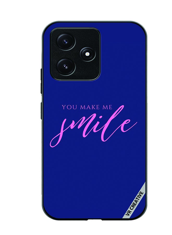 VR CREATIVE Protective Case Cover For Xiaomi Poco M6 Pro 5G You Make Me Smile Design Multicolour - Image 1