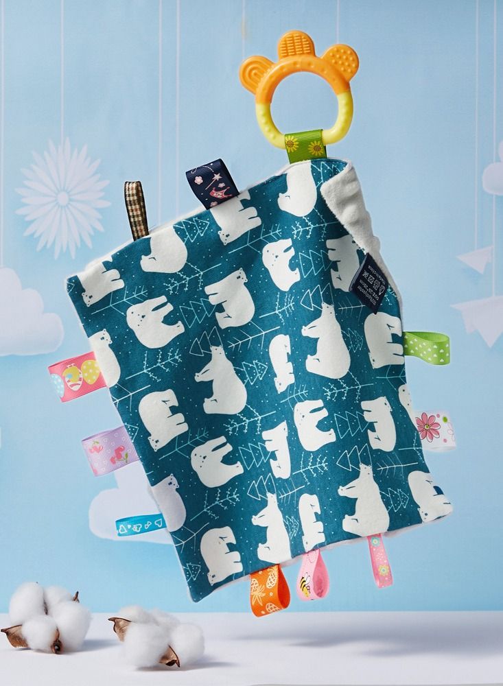 Loquat A Variety Of Patterns Of Cotton Soothing Saliva Towel And Gum Grinding Stick - Image 2