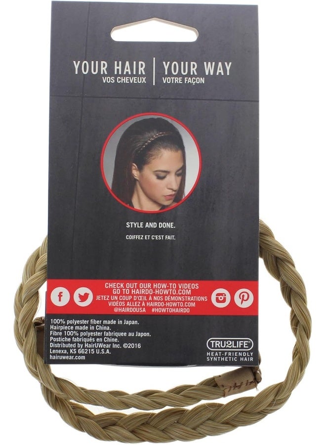 hairdo رباط ضفيرة فرنسية - قمح ذهبي - Image 3