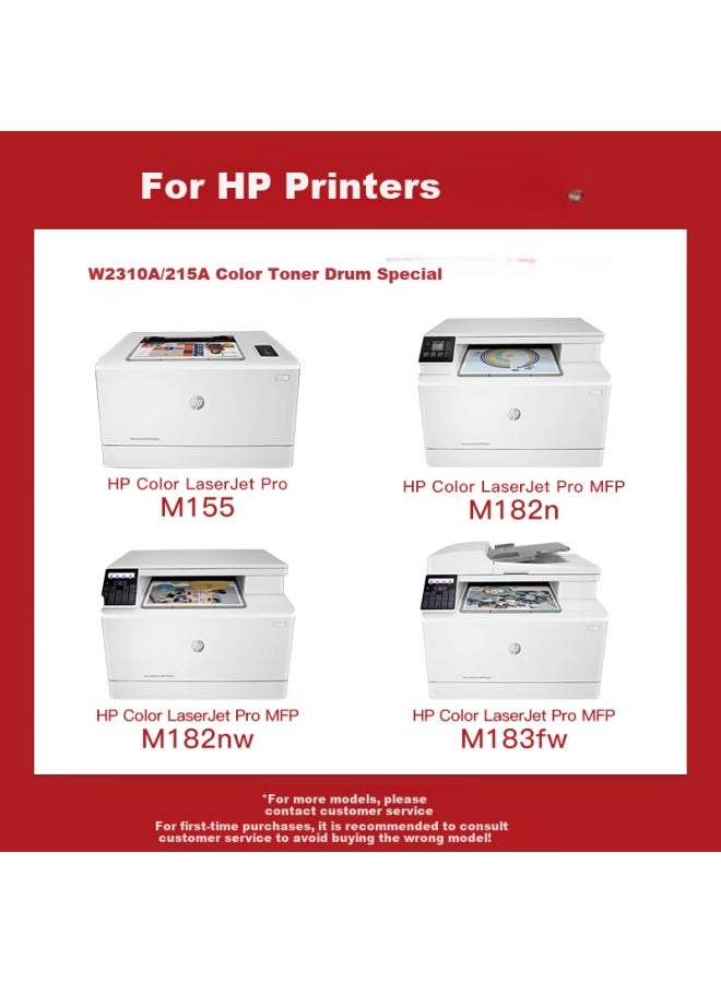 Befon 215A Toner Cartridge Compatible With Hp M183Fw Toner Cartridge Hp Color Laserjet M182N M182Nw M155 Color Printer Cartridge W2310A Black With Chip Toner Cartridge - Image 2