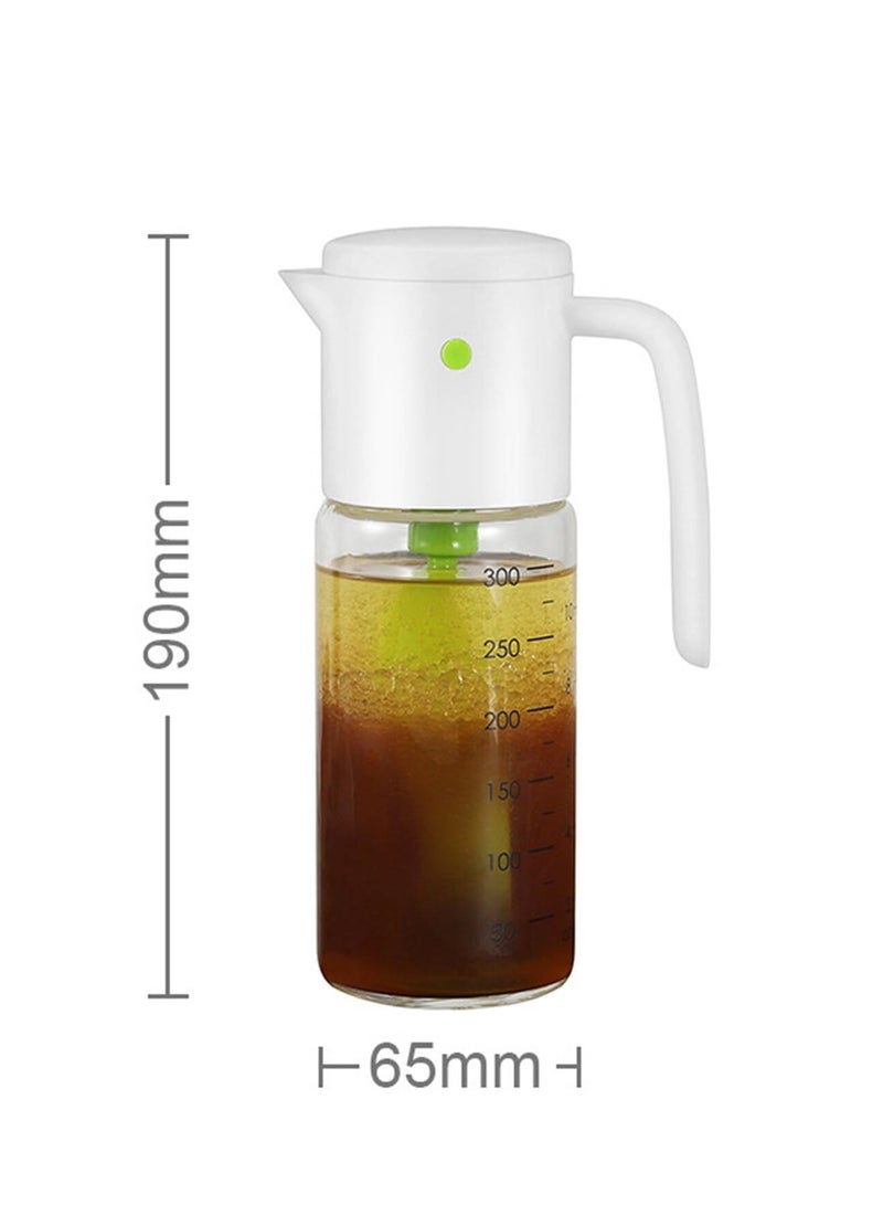SYOSI Salad Dressing Mixer Bottle,300ml/10fl oz  Effortless Salad Dressing Shaker Vinaigrette Bottle and Versatile Mixing Container for Salad Dressings, Juices, and Ketchup Storage - Image 1