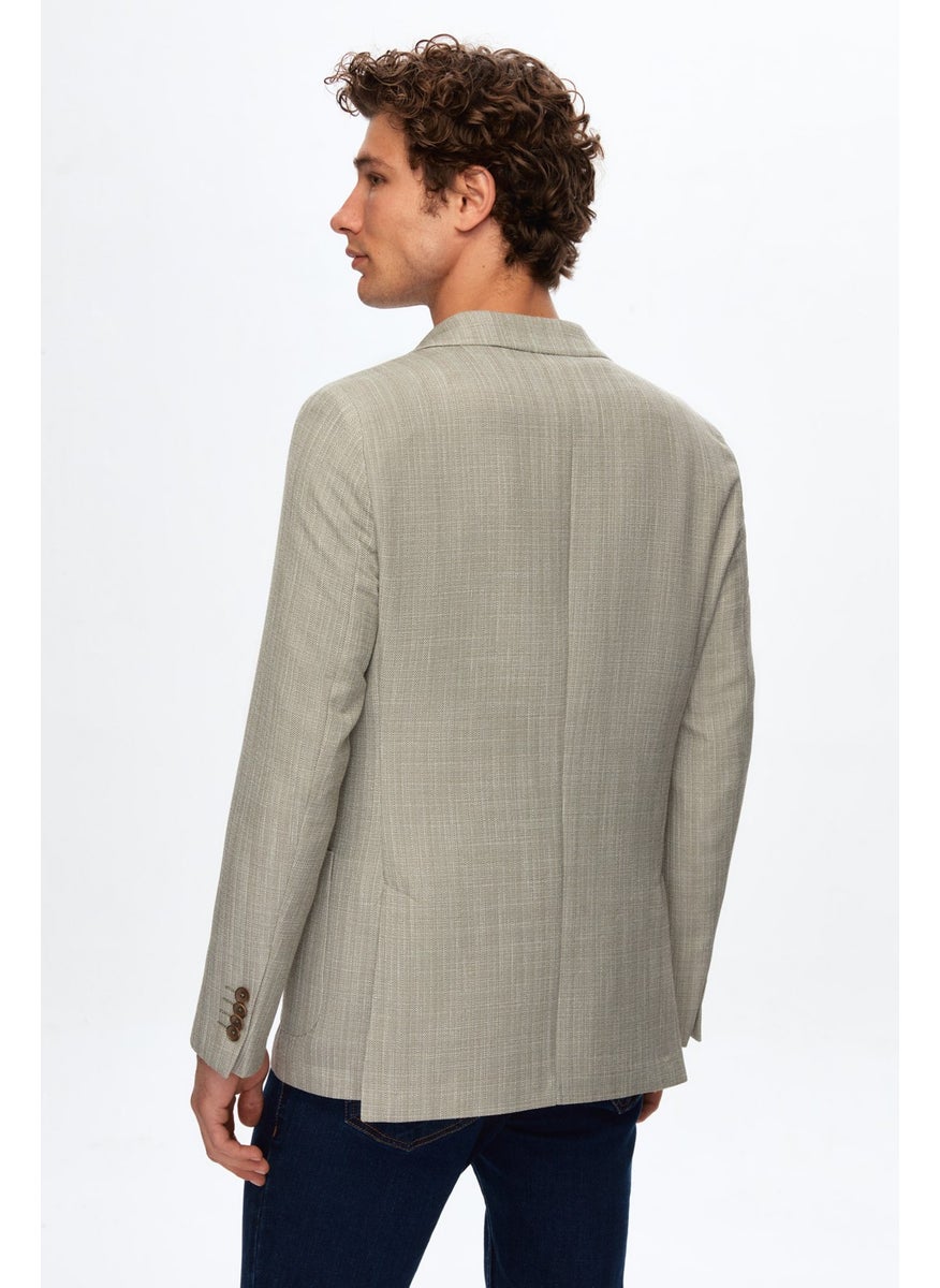 D'S DAMAT D'S Groom Slim Fit Green Printed Fabric Jacket 0HC04AK12494M  - Image 5
