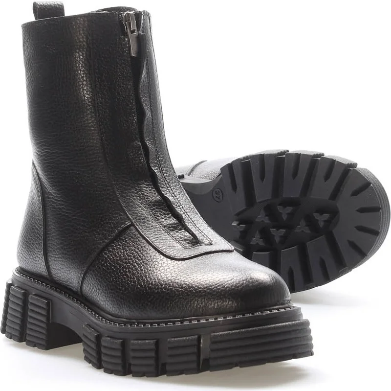 فاست ستيب Genuine Leather Fur Women's Classic Boots 710KZA6006