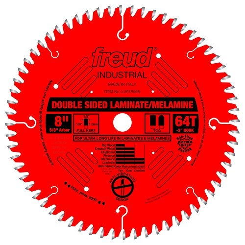Freud LU97R008: 8" x 64T Double Sided Laminate/Melamine Blade - Image 5