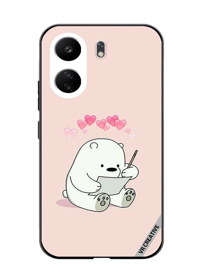 VR CREATIVE غطاء حماية لهاتف Xiaomi Redmi 13C بتصميم دبدوب لطيف متعدد الألوان - Image 1