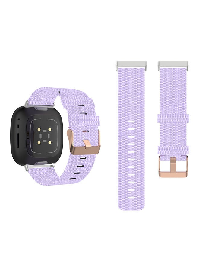 بيرفيي سوار بديل معدني لساعة فيتبيت فيرسا 3/ سينس ارجواني فاتح - Image 2