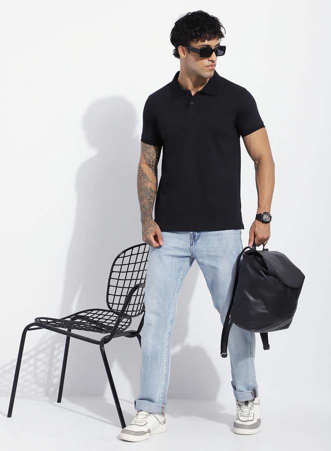 Dillinger Men Regular Fit Short Sleeve Solid Polo - Image 4