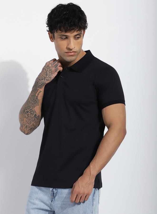 Dillinger Men Regular Fit Short Sleeve Solid Polo - Image 1