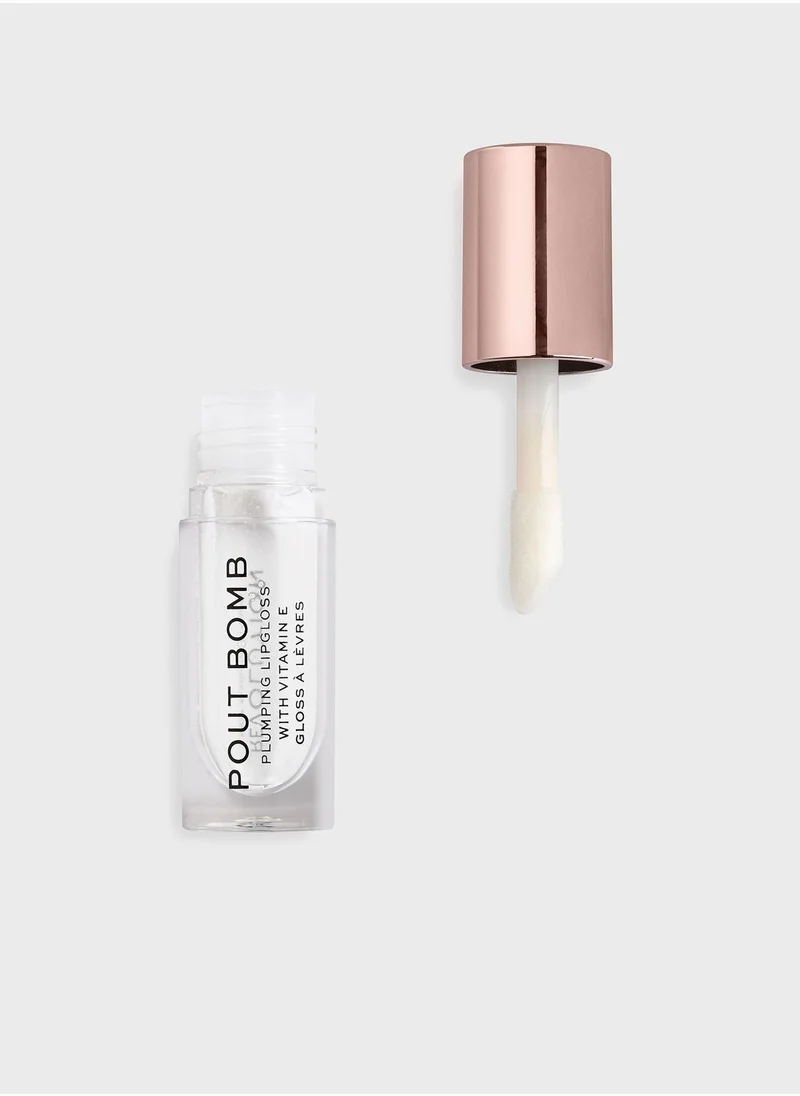 REVOLUTION Pout Bomb Plumping Gloss Glaze Clear